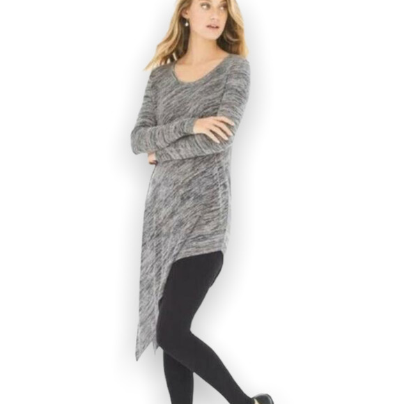 Soma Tops - Soma Asymmetrical Grey Long Sleeve Tunic Dress XL